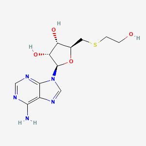 molecular formula C12H17N5O4S B8613212 5'-Deoxy-5'-(2-hydroxyethylthio)adenosine CAS No. 37094-86-3