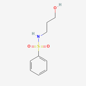 molecular formula C9H13NO3S B8613249 Benzenesulfonamide, N-(3-hydroxypropyl)- CAS No. 3351-94-8