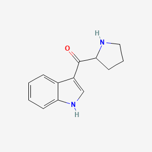 molecular formula C13H14N2O B8613264 3-(pyrrolidin-2-ylcarbonyl)-1H-indole 