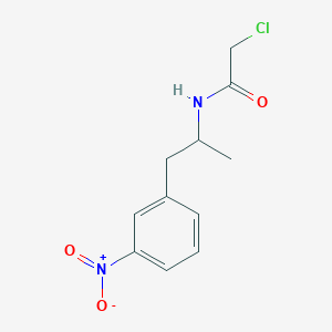 2-Chloro-N-[1-(3-nitrophenyl)propan-2-yl]acetamide