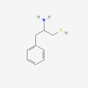 molecular formula C9H13NS B8613454 2-Amino-3-phenyl-1-propanethiol 