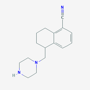 5-(Piperazin-1-ylmethyl)-5,6,7,8-tetrahydronaphthalene-1-carbonitrile