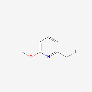 molecular formula C7H8INO B8613602 2-(Iodomethyl)-6-methoxypyridine 