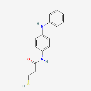 N-(4-Anilinophenyl)-3-sulfanylpropanamide