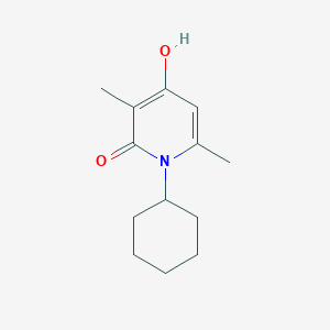 1-cyclohexyl-4-hydroxy-3,6-dimethyl-1H-pyridin-2-one
