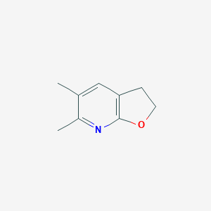 molecular formula C9H11NO B008614 5,6-Dimethyl-2,3-dihydrofuro[2,3-b]pyridine CAS No. 105783-85-5
