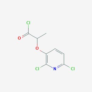 2-[(2,6-Dichloropyridin-3-yl)oxy]propanoyl chloride