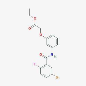 Ethyl 2-[3-(5-bromo-2-fluorobenzamido)phenoxy]acetate