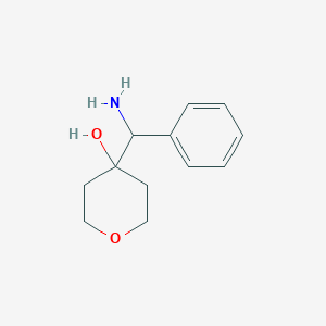 4-(amino(phenyl)methyl)tetrahydro-2H-pyran-4-ol