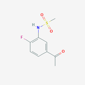 1-[4-Fluoro-3-[(methylsulfonyl)amino]phenyl]ethanone