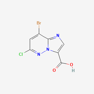 8-Bromo-6-chloroimidazo[1,2-b]pyridazine-3-carboxylic acid