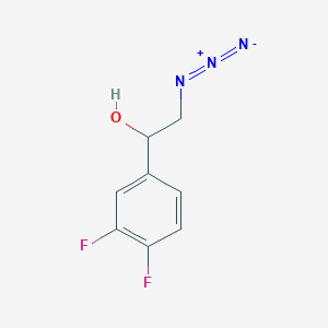molecular formula C8H7F2N3O B8614103 2-Azido-1-(3,4-difluorophenyl)ethanol 