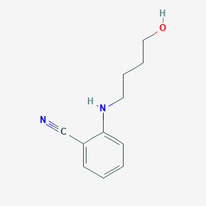 molecular formula C11H14N2O B8614127 2-(4-Hydroxybutylamino)benzonitrile 