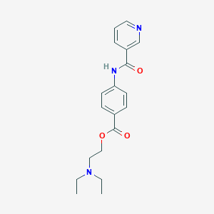 molecular formula C19H23N3O3 B086143 Nicotinoylprocaine CAS No. 13424-56-1