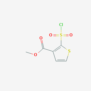 2-Chlorosulfonylthiophene-3-carboxylic acid methyl ester