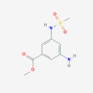 Methyl 3-amino-5-(methylsulfonamido)benzoate