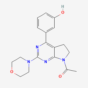 1-[4-(3-Hydroxy-phenyl)-2-morpholin-4-yl-5,6-dihydro-pyrrolo[2,3-d]pyrimidin-7-yl]-ethanone