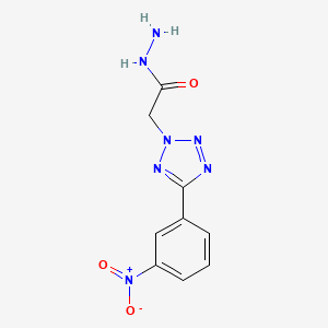 2-[5-(3-nitrophenyl)-2H-tetrazol-2-yl]acetohydrazide