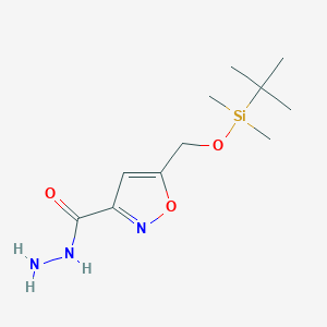 5-({[Tert-butyl(dimethyl)silyl]oxy}methyl)isoxazole-3-carbohydrazide