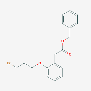 molecular formula C18H19BrO3 B8614511 Benzyl [2-(3-bromopropoxy)phenyl]acetate CAS No. 146402-96-2