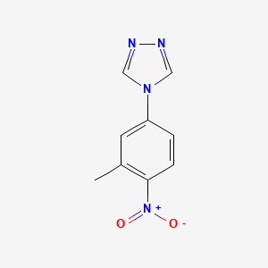 molecular formula C9H8N4O2 B8614536 4-(3-Methyl-4-nitrophenyl)-1,2,4-triazole 