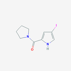 molecular formula C9H11IN2O B8614572 (4-Iodo-1H-pyrrol-2-yl)(pyrrolidin-1-yl)methanone 