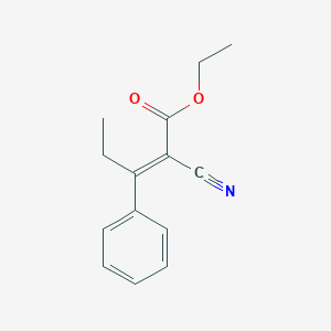 molecular formula C14H15NO2 B086147 ethyl (E)-2-cyano-3-phenylpent-2-enoate CAS No. 14442-48-9