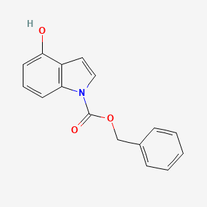 molecular formula C16H13NO3 B8614853 Benzyl 4-hydroxy-1H-indole-1-carboxylate CAS No. 75201-79-5