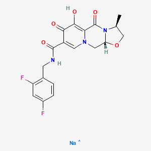 (3S,11aR)-N-[(2,4-difluorophenyl)methyl]-6-hydroxy-3-methyl-5,7-dioxo-2,3,5,7,11,11a-hexahydro[1,3]oxazolo[3,2-a]pyrido[1,2-d]pyrazine-8-carboxamide sodium salt