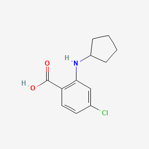 4-Chloro-2-(cyclopentylamino)benzoic acid