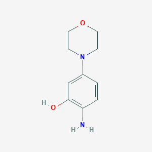 molecular formula C10H14N2O2 B8615044 2-Amino-5-morpholinophenol 