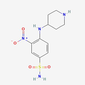 3-Nitro-4-(piperidin-4-ylamino)benzenesulfonamide
