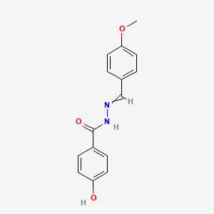 molecular formula C15H14N2O3 B8615104 4-Hydroxy-benzoic acid (4-methoxy-benzylidene)-hydrazide 
