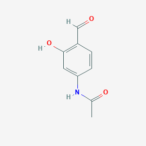 molecular formula C9H9NO3 B8615115 2-Hydroxy-4-acetylaminobenzaldehyde 