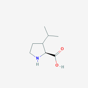 molecular formula C8H15NO2 B8615159 3-Propan-2-yl-L-proline CAS No. 449758-66-1