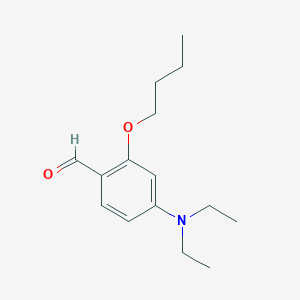 molecular formula C15H23NO2 B8615182 2-Butoxy-4-(diethylamino)benzaldehyde CAS No. 67676-52-2