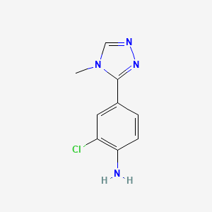 2-Chloro-4-(4-methyl-4H-1,2,4-triazol-3-yl)aniline