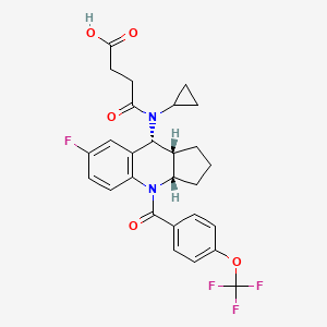 molecular formula C27H26F4N2O5 B8615278 MK-8318 