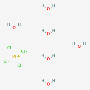 molecular formula Cl4H12O6Pt B8615332 platinum(4+);tetrachloride;hexahydrate 