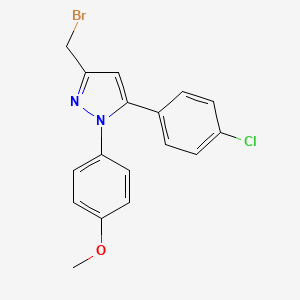 3-(Bromomethyl)-5-(4-chlorophenyl)-1-(4-methoxyphenyl)-1H-pyrazole