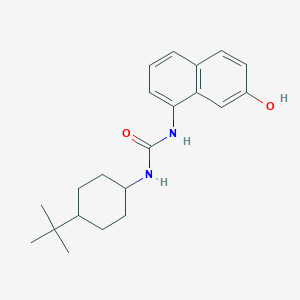 molecular formula C21H28N2O2 B8615560 N-(4-tert-Butylcyclohexyl)-N'-(7-hydroxynaphthalen-1-yl)urea CAS No. 648420-66-0