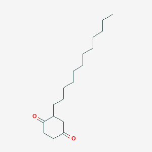molecular formula C18H32O2 B8615583 2-Dodecylcyclohexane-1,4-dione CAS No. 105314-19-0