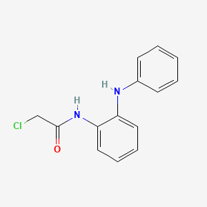 molecular formula C14H13ClN2O B8615612 N-(2-Anilinophenyl)-2-chloroacetamide CAS No. 94937-85-6