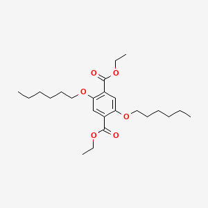 molecular formula C24H38O6 B8615816 Diethyl 2,5-bis(hexyloxy)benzene-1,4-dicarboxylate CAS No. 149697-46-1