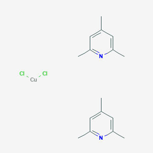 molecular formula C16H22Cl2CuN2 B086159 Bis(2,4,6-trimethylpyridinio)dichlorocuprate(II) CAS No. 14430-03-6