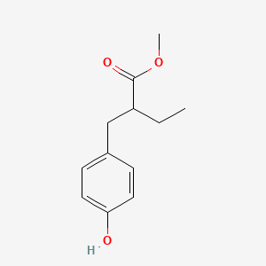 molecular formula C12H16O3 B8615959 Methyl 2-(4-hydroxybenzyl)butanoate 