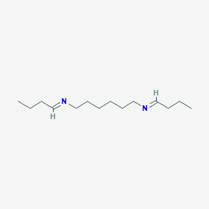 molecular formula C14H28N2 B086160 1,6-Hexanediamine, N,N'-dibutylidene- CAS No. 1002-91-1