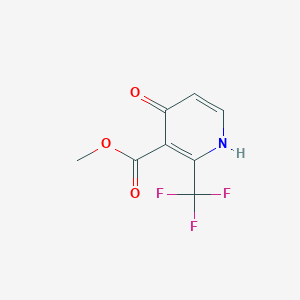 molecular formula C8H6F3NO3 B8616138 METHYL 4-HYDROXY-2-(TRIFLUOROMETHYL)NICOTINATE CAS No. 237760-08-6