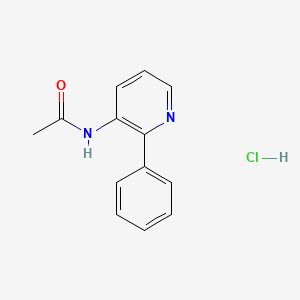 molecular formula C13H13ClN2O B8616246 N-(2-phenyl-pyridin-3-yl)-acetamide hydrochloride CAS No. 307298-05-1