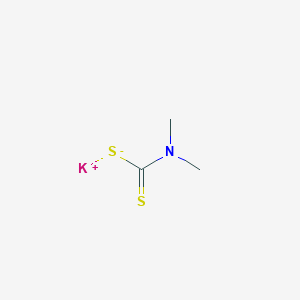 molecular formula C3H6KNS2 B086163 Potassium dimethyldithiocarbamate CAS No. 128-03-0